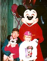 Mickey Mouse was a great host at Disneyland.